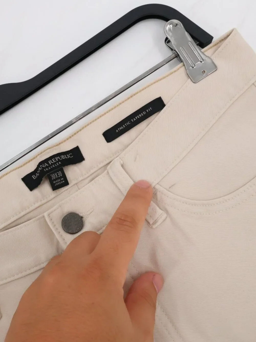 NWT Banana Republic Pants Mens 30 L29 Traveler Athletic Tapered Fit Mid Rise